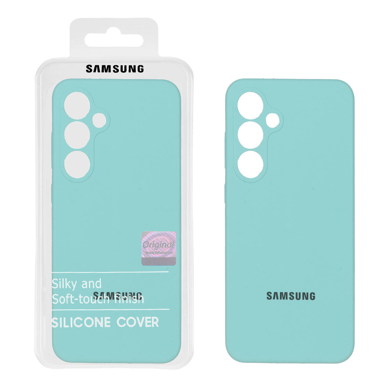 قاب سیلیکونی پاک کنی اورجینال Master Quality مدل Samsung Galaxy S24 FE - سبزآبی (پک دار) - اسپه کالا قاب سیلیکونی پاک کنی اورجینال Master Quality مدل Samsung Galaxy S24 FE - سبزآبی (پک دار) - تصویر 1