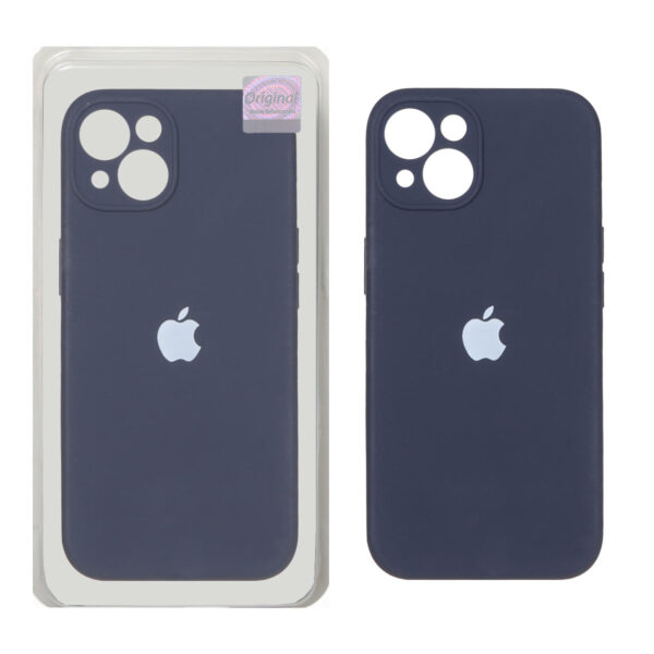 قاب سیلیکونی پاک کنی اورجینال Master Quality مدل Apple iPhone 13 / iPhone 14 - سرمه ای (پک دار)