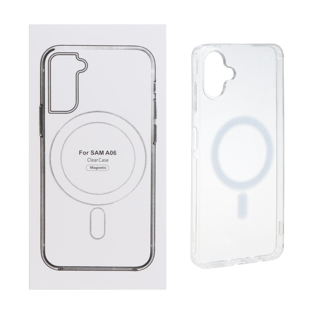 قاب شفاف Samsung Galaxy A06 با قابلیت شارژ MagSafe (پک دار) - اسپه کالا قاب شفاف Samsung Galaxy A06 با قابلیت شارژ MagSafe (پک دار) - تصویر 1
