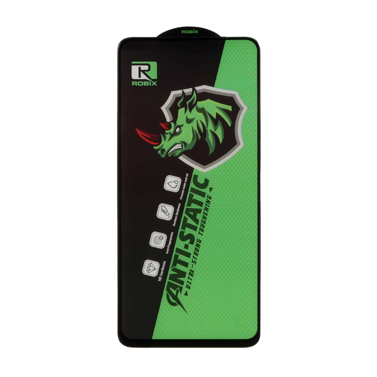1435846 محافظ صفحه نمایش شیشه ای Full Cover Robix Anti Static ESD مدل Xiaomi Redmi Note 12S / Redmi Note 11 4G / Redmi Note 11S / Redmi Note 10 4G / Redmi Note 10S / Poco M5S / Poco M4 Pro 4G - تصویر 1