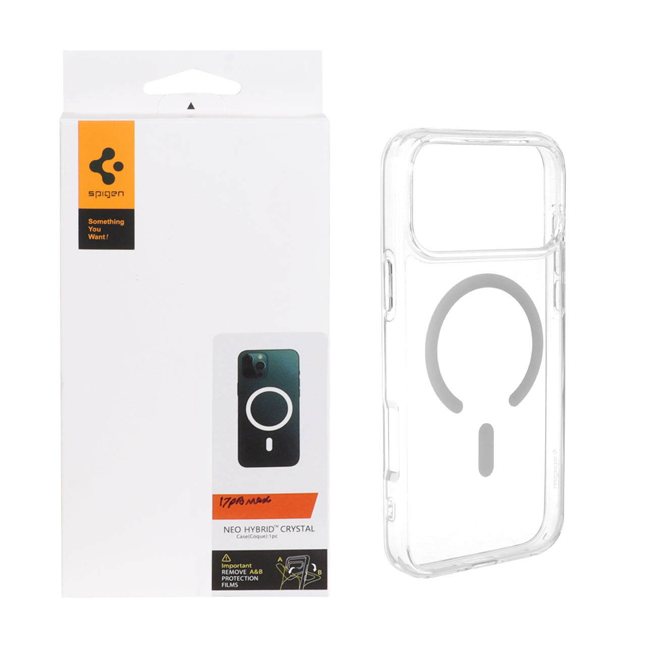 قاب Spigen اورجینال شفاف NEO HYBRID Magsafe مدل Apple iPhone 17 Pro Max (پک دار) - اسپه کالا قاب Spigen اورجینال شفاف NEO HYBRID Magsafe مدل Apple iPhone 17 Pro Max (پک دار) - تصویر 1