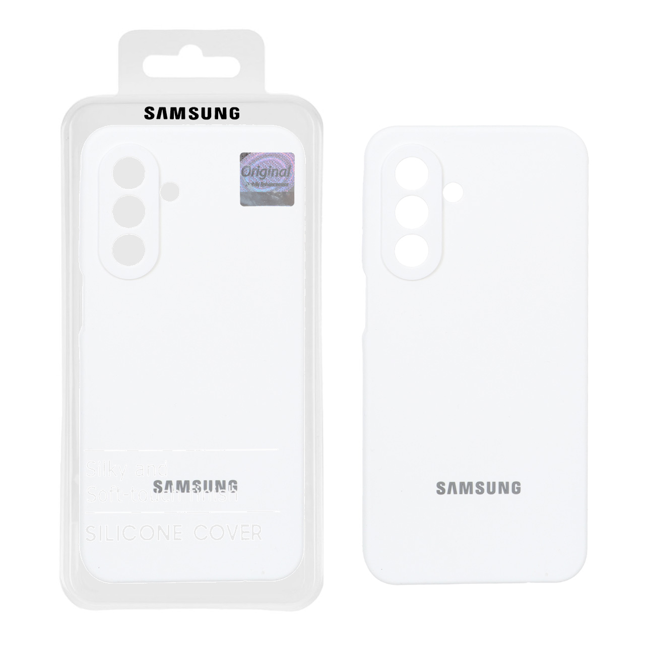 قاب سیلیکونی پاک کنی اورجینال Master Quality مدل Samsung Galaxy A17 / A26 - سفید (پک دار) - اسپه کالا قاب سیلیکونی پاک کنی اورجینال Master Quality مدل Samsung Galaxy A17 / A26 - سفید (پک دار) - تصویر 1