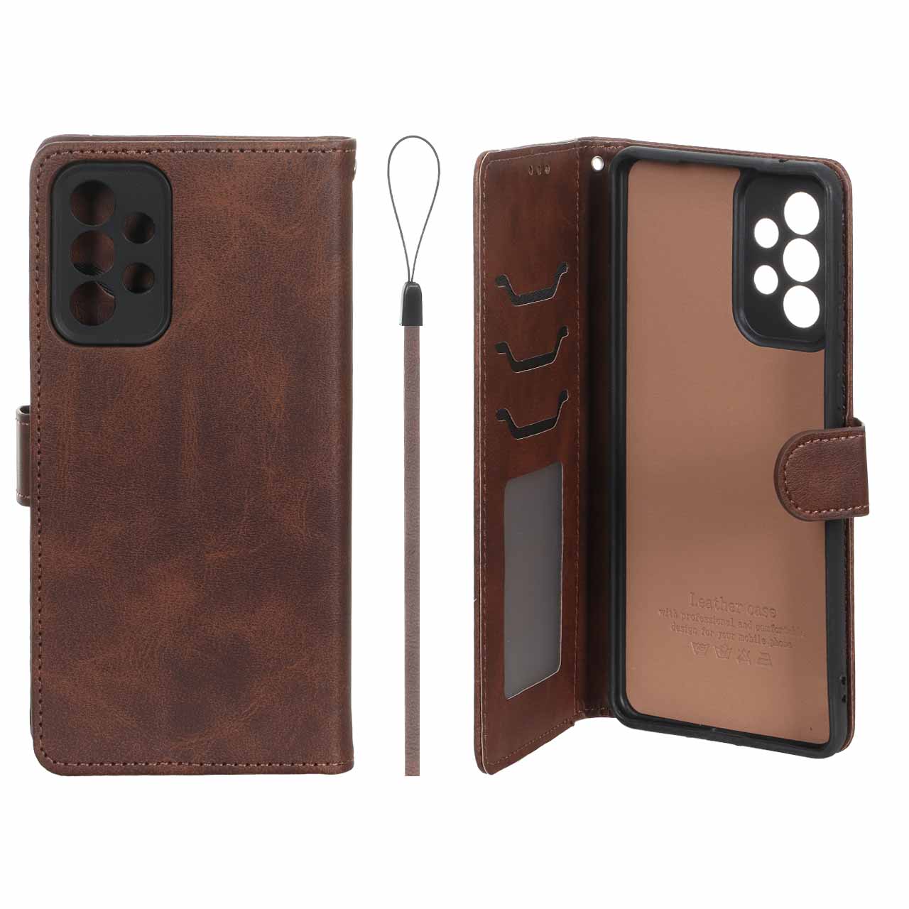 کیف موبایل مگنتی درجه یک داخل خز MNC Plus مدل Samsung Galaxy A73 - قهوه ای - اسپه کالا کیف موبایل مگنتی درجه یک داخل خز MNC Plus مدل Samsung Galaxy A73 - قهوه ای - تصویر 1