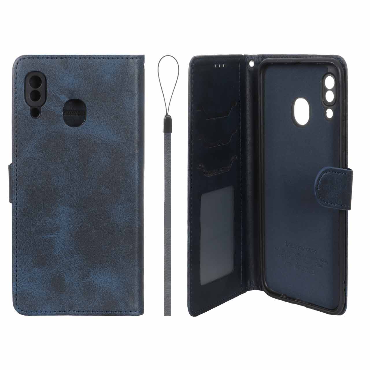 کیف موبایل مگنتی درجه یک داخل خز MNC Plus مدل Samsung Galaxy A30 / A20 - سرمه ای - اسپه کالا کیف موبایل مگنتی درجه یک داخل خز MNC Plus مدل Samsung Galaxy A30 / A20 - سرمه ای - تصویر 1