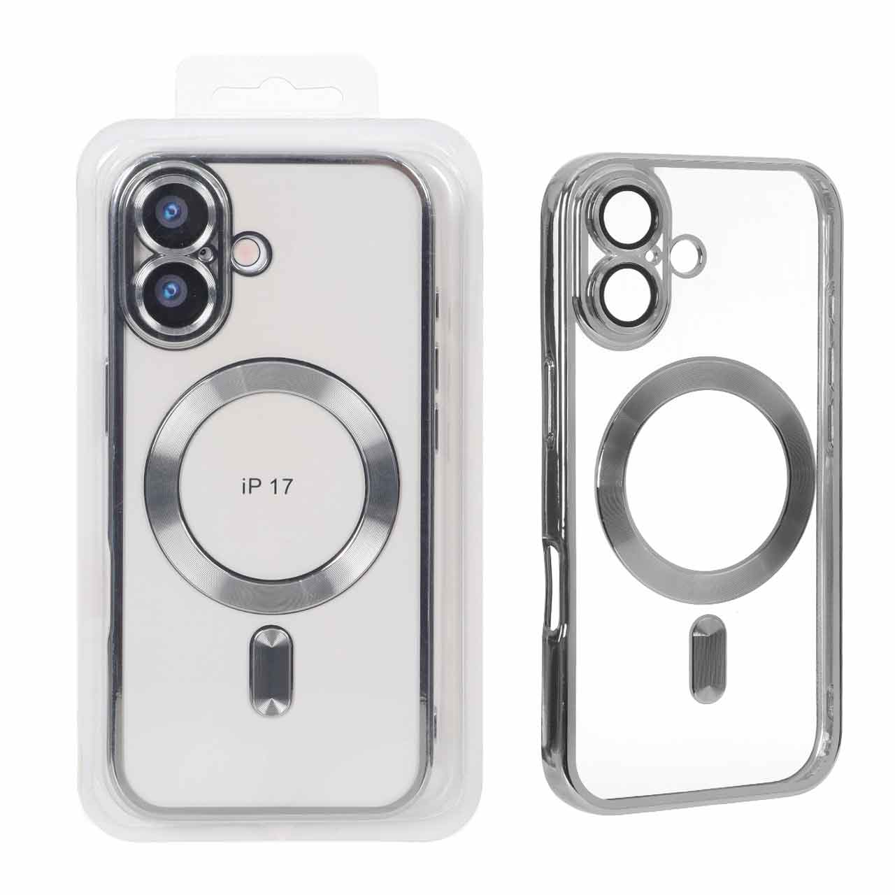 قاب اورجینال الکترواستاتیک Magsafe لنز گلس دار Apple iPhone 17 - نقره ای (پک دار) - اسپه کالا قاب اورجینال الکترواستاتیک Magsafe لنز گلس دار Apple iPhone 17 - نقره ای (پک دار) - تصویر 1
