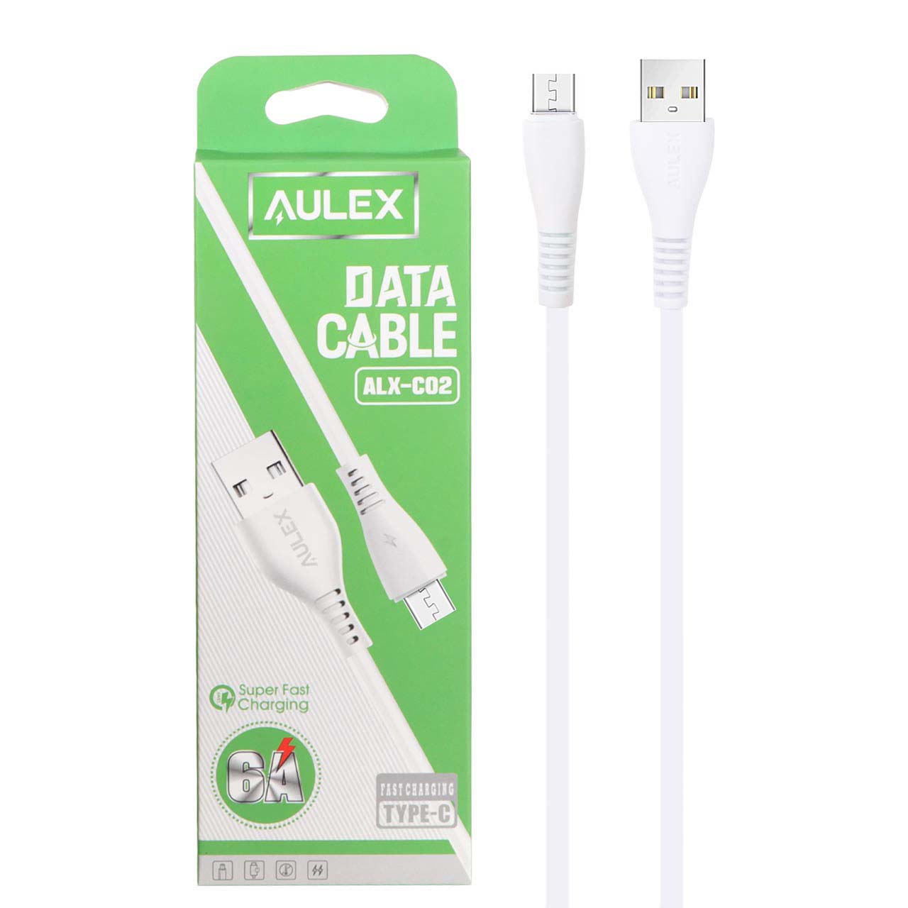 کابل شارژ فست اندروید Aulex مدل ALX-C02 - سفید DST ( شش ماهه شرکتی) - اسپه کالا کابل شارژ فست اندروید Aulex مدل ALX-C02 - سفید DST ( شش ماهه شرکتی) - تصویر 1