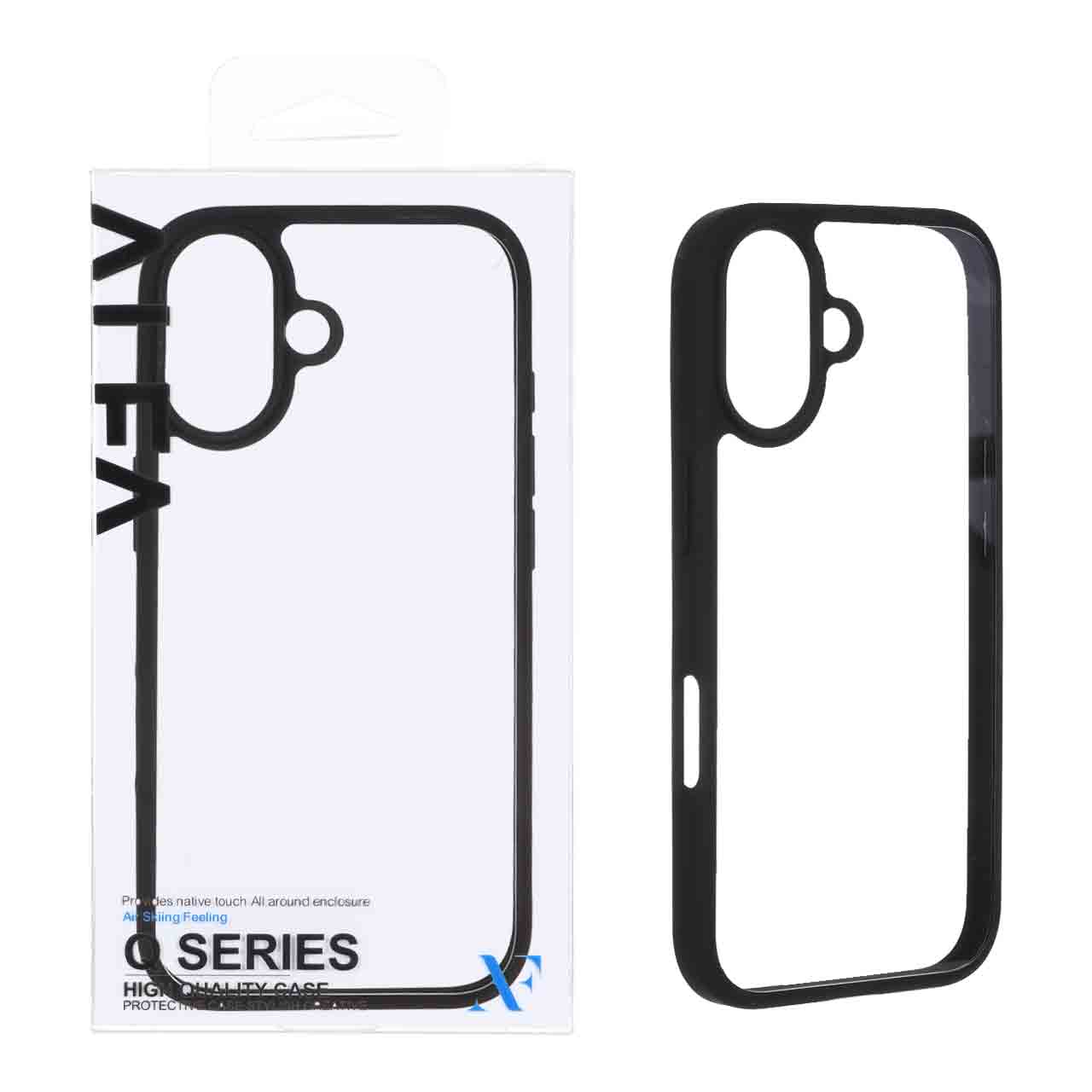 قاب اورجینال Q Series شفاف Alfa مدل Apple iPhone 17 - مشکی (پک دار) - اسپه کالا قاب اورجینال Q Series شفاف Alfa مدل Apple iPhone 17 - مشکی (پک دار) - تصویر 1