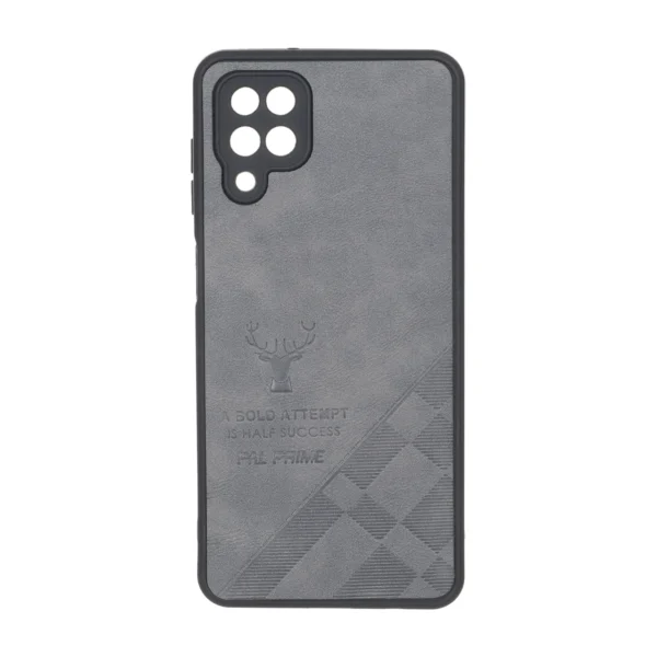 قاب طرح چرم گوزنی Pal Prime مدل Samsung Galaxy A12 / M12 / F12 - خاکستری