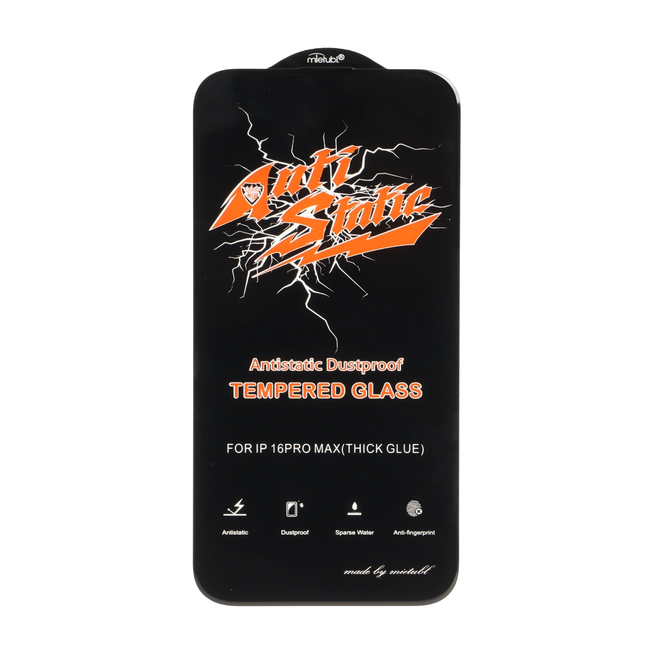 محافظ صفحه نمایش شیشه ای Full Cover Anti Static Mietubl مدل ORG - Apple iPhone 16 Pro Max - اسپه کالا محافظ صفحه نمایش شیشه ای Full Cover Anti Static Mietubl مدل ORG - Apple iPhone 16 Pro Max - تصویر 1