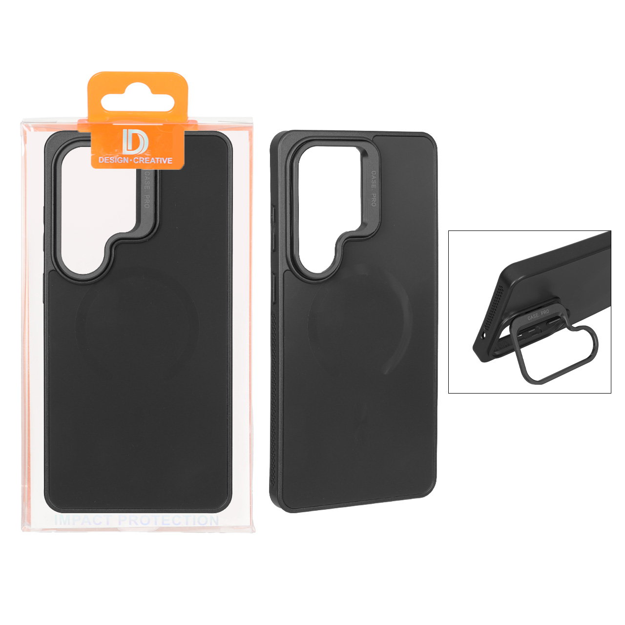 قاب اورجینال PVD Case Pro استندشو MagSafe مدل Samsung Galaxy S26 Ultra - مشکی (پک دار) - اسپه کالا قاب اورجینال PVD Case Pro استندشو MagSafe مدل Samsung Galaxy S26 Ultra - مشکی (پک دار) - تصویر 1
