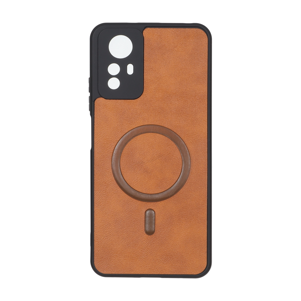 قاب چرمی طرح مگ سیف محافظ لنزدار Xiaomi Redmi Note 12S - قهوه ای - اسپه کالا قاب چرمی طرح مگ سیف محافظ لنزدار Xiaomi Redmi Note 12S - قهوه ای - تصویر 1