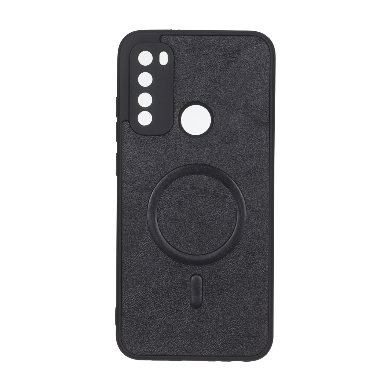 قاب چرمی طرح مگ سیف محافظ لنزدار Xiaomi Redmi Note 8 - مشکی - اسپه کالا قاب چرمی طرح مگ سیف محافظ لنزدار Xiaomi Redmi Note 8 - مشکی - تصویر 1