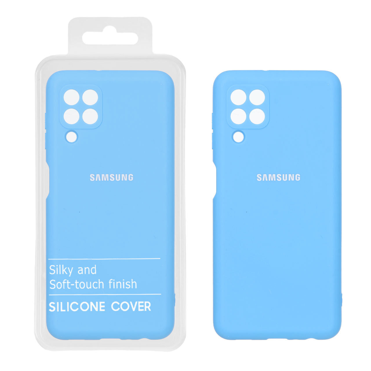 4596602 قاب نیو سیلیکون محافظ لنزدار RFF مدل Samsung Galaxy A22 4G / M22 / M32 4G / F22 - آبی (پک دار) - تصویر 1