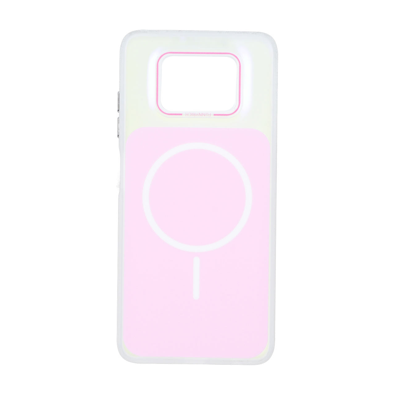 4597224 قاب هولوگرامی Funnyrich مستطیلی طرح مگ سیف Xiaomi Poco X3 / Poco X3 Pro / Poco X3 NFC - صورتی - تصویر 1