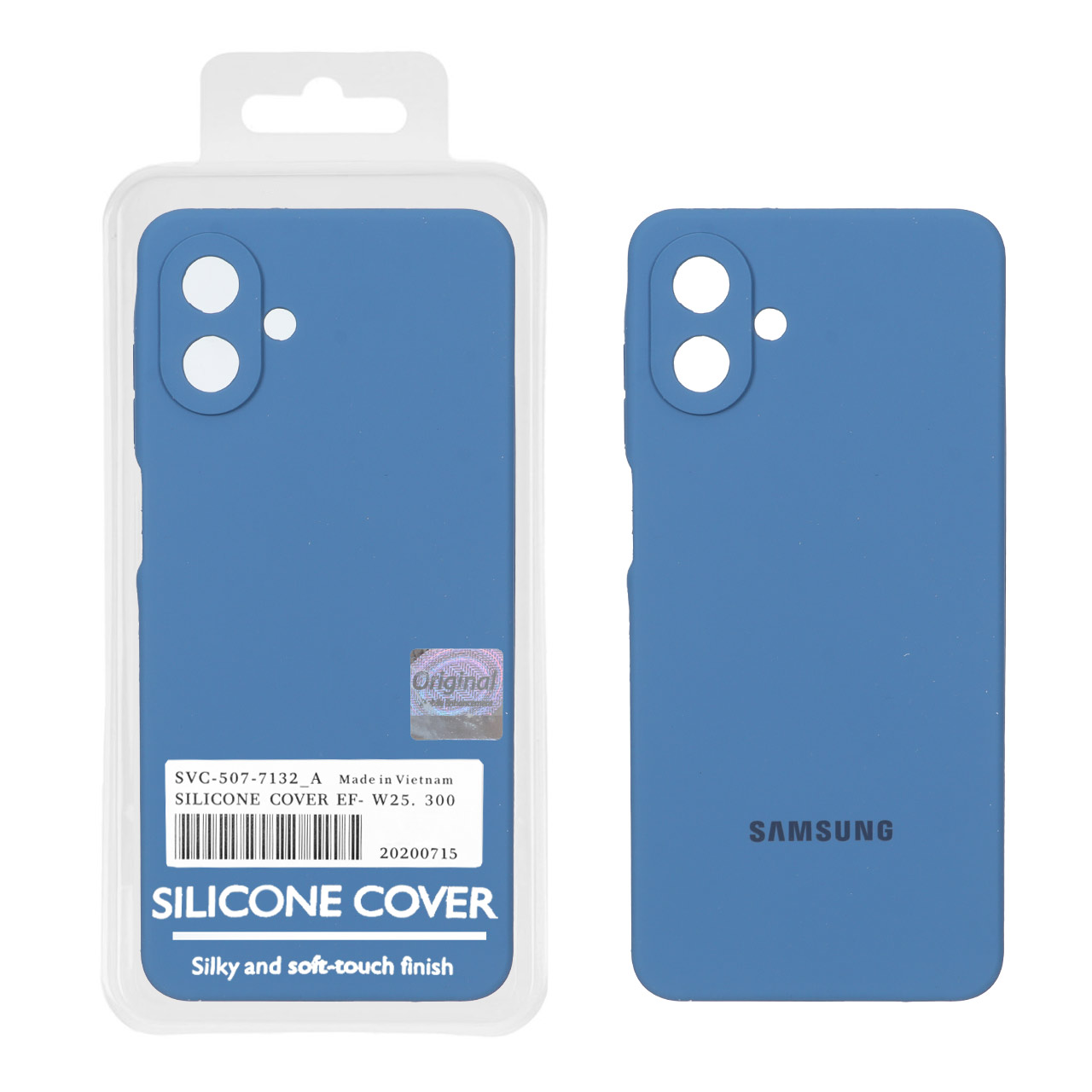 قاب سیلیکونی پاک کنی اورجینال Master Quality مدل Samsung Galaxy A07 - آبی تیره (پک دار) - اسپه کالا قاب سیلیکونی پاک کنی اورجینال Master Quality مدل Samsung Galaxy A07 - آبی تیره (پک دار) - تصویر 1