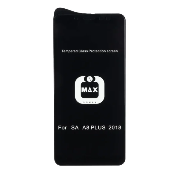 محافظ صفحه نمایش شیشه ای Full Cover SoMax مدل Samsung Galaxy A750 / J4 Core / J4 Plus / J6 Plus / J8 / A8 Plus / A6 Plus / A7 2018