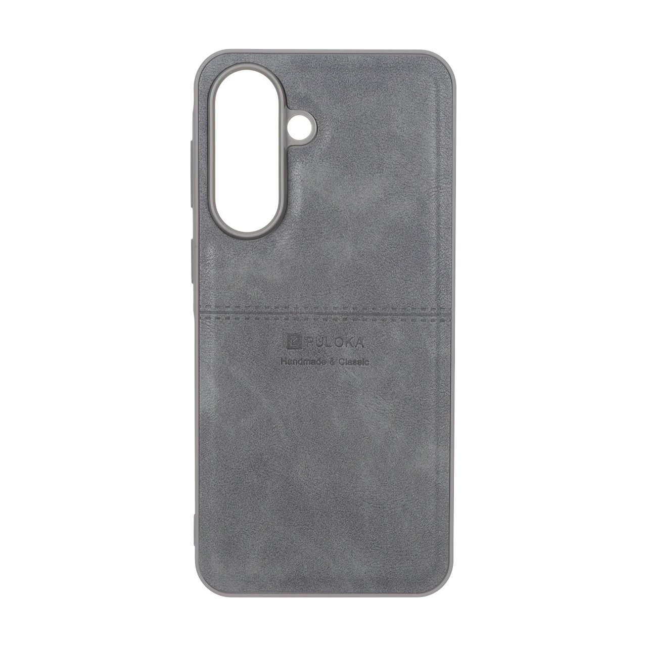 قاب طرح چرم Puloka خط دار Samsung Galaxy A37 - خاکستری - اسپه کالا قاب طرح چرم Puloka خط دار Samsung Galaxy A37 - خاکستری - تصویر 1