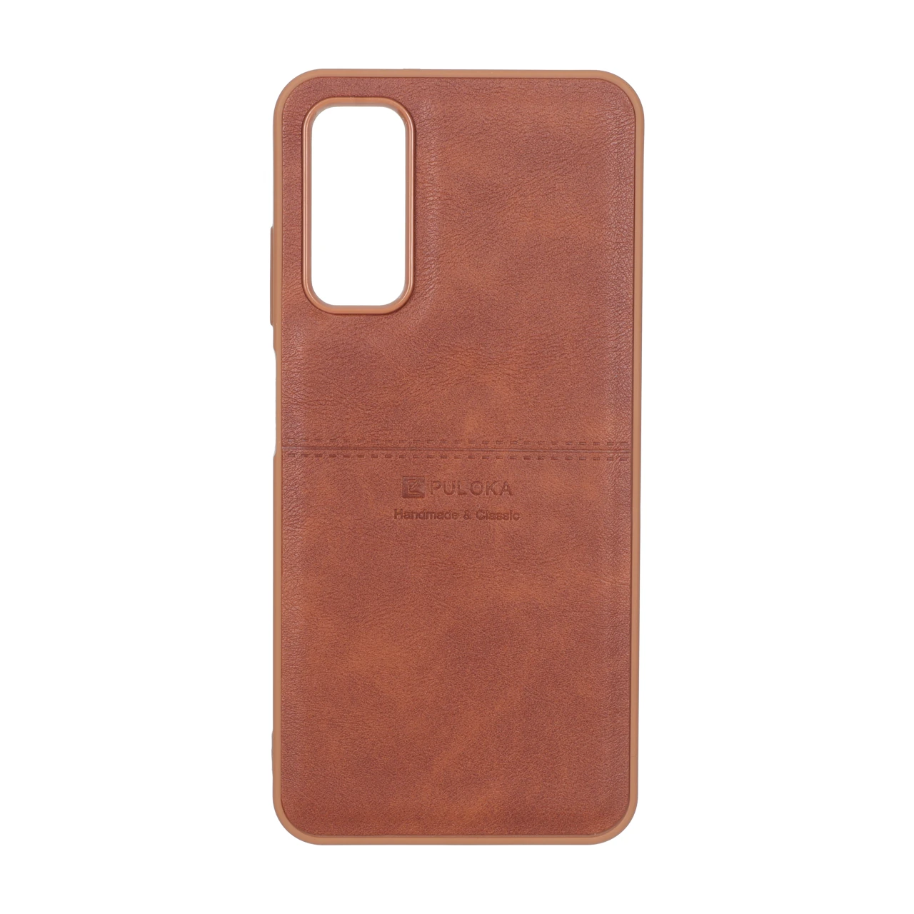 قاب طرح چرم Puloka خط دار Samsung Galaxy A05s / M14 4G / F14 4G - قهوه ای - اسپه کالا قاب طرح چرم Puloka خط دار Samsung Galaxy A05s / M14 4G / F14 4G - قهوه ای - تصویر 1