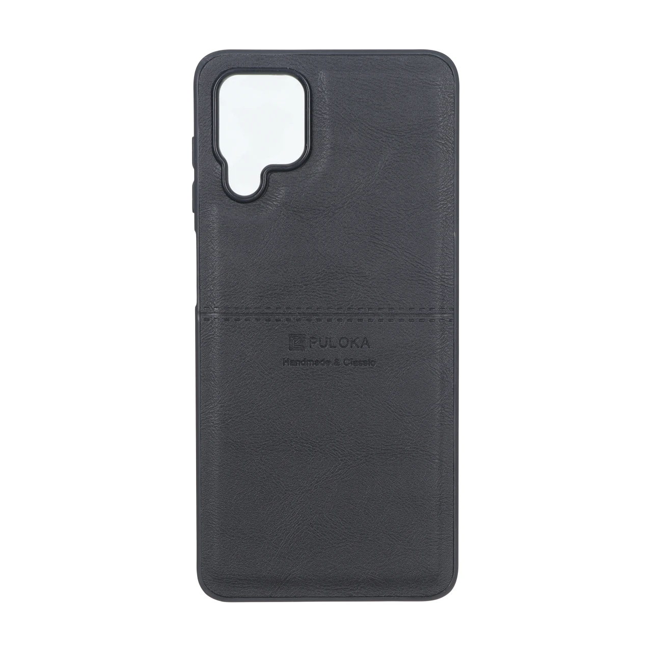 قاب طرح چرم Puloka خط دار Samsung Galaxy A12 / M12 / F12 - مشکی - اسپه کالا قاب طرح چرم Puloka خط دار Samsung Galaxy A12 / M12 / F12 - مشکی - تصویر 1