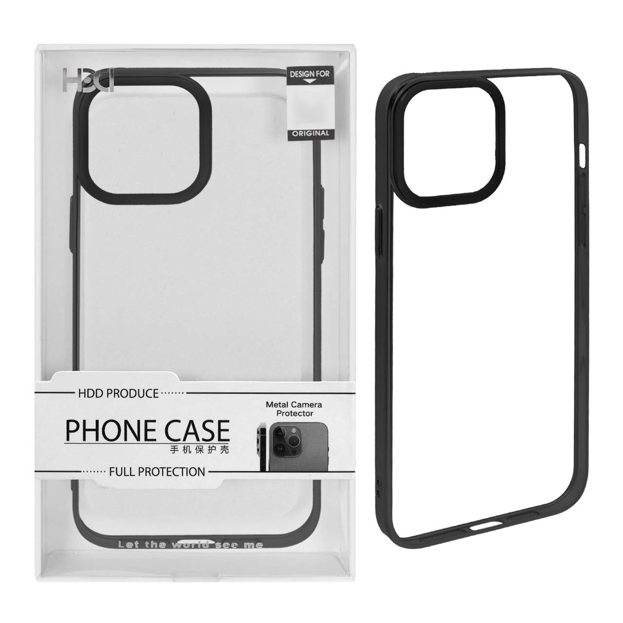قاب اورجینال HDD شفاف لنز آلومینیومی Apple iPhone 14 Pro Max - مشکی (پک دار) - اسپه کالا قاب اورجینال HDD شفاف لنز آلومینیومی Apple iPhone 14 Pro Max - مشکی (پک دار) - تصویر 1