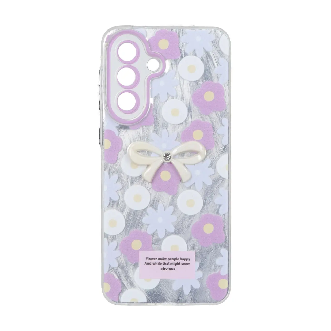 قاب اطلسی Flower پاپیون دار Samsung Galaxy A57 - طرح 128 - اسپه کالا قاب اطلسی Flower پاپیون دار Samsung Galaxy A57 - طرح 128 - تصویر 1