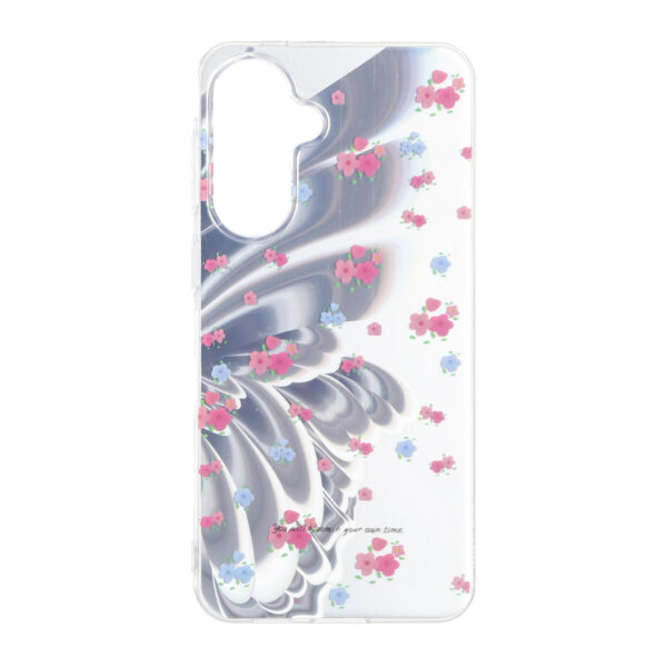 قاب Butter Fly دور ژله ای شفاف Samsung Galaxy A57 - طرح 27