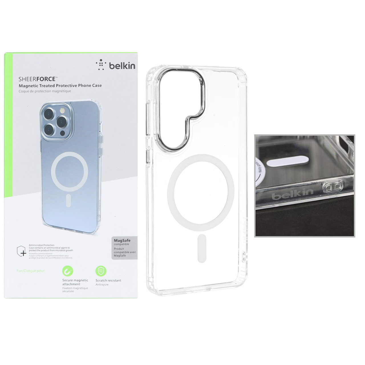 قاب اورجینال belkin شفاف Magsafe مدل Samsung Galaxy S24 FE - کد 1 (پک دار) - اسپه کالا قاب اورجینال belkin شفاف Magsafe مدل Samsung Galaxy S24 FE - کد 1 (پک دار) - تصویر 1