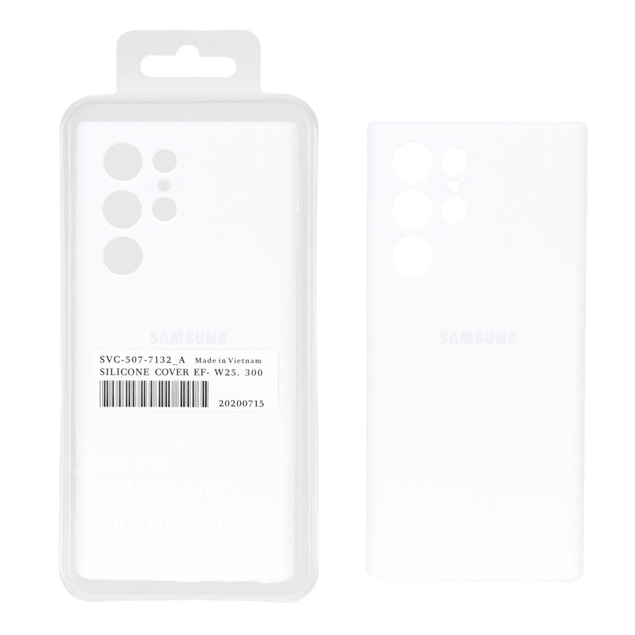 قاب سیلیکونی پاک کنی اورجینال درجه یک Samsung Galaxy S22 Ultra - سفید (پک دار) - اسپه کالا قاب سیلیکونی پاک کنی اورجینال درجه یک Samsung Galaxy S22 Ultra - سفید (پک دار) - تصویر 1