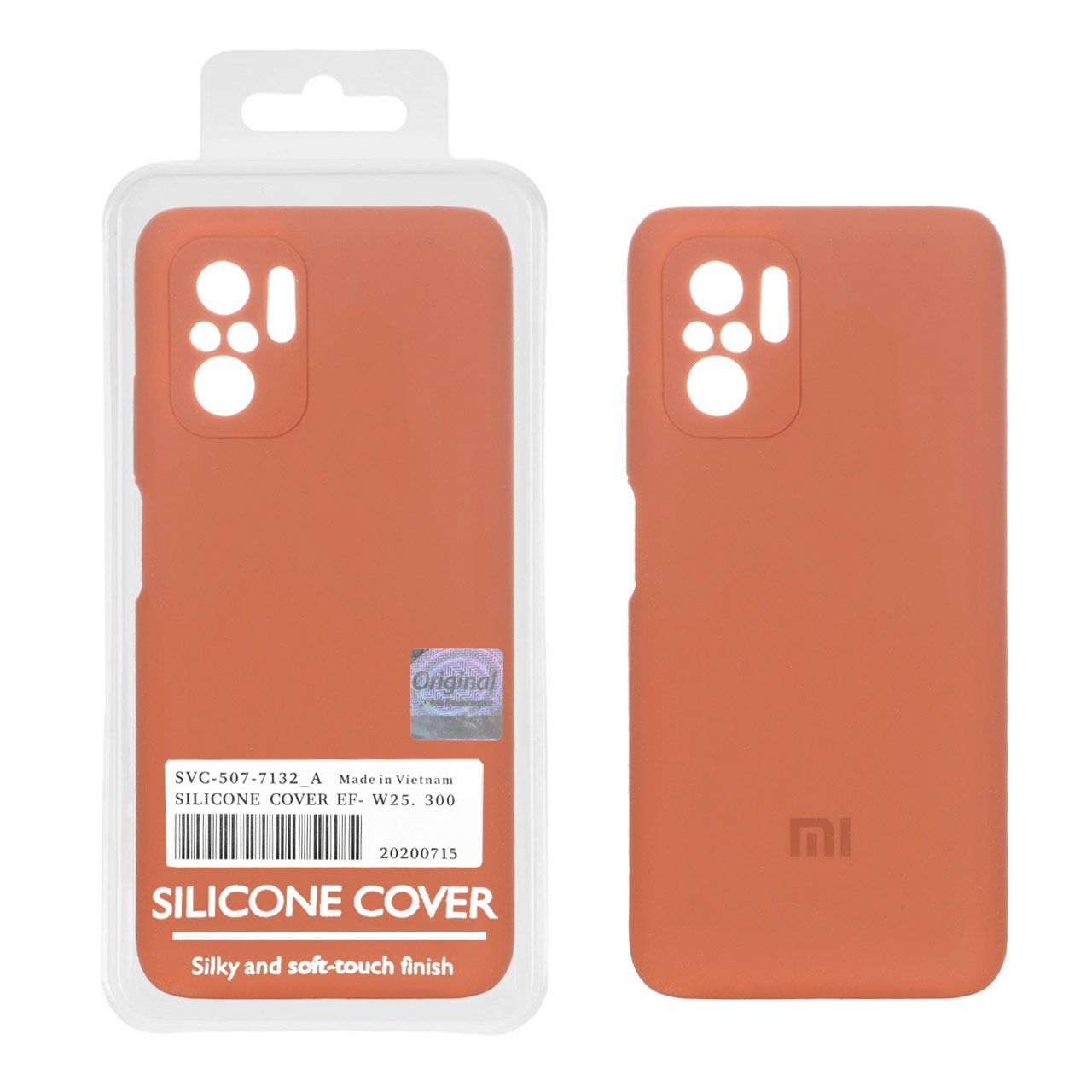 4614752 قاب سیلیکونی پاک کنی اورجینال Master Quality مدل Xiaomi Redmi Note 10 4G / Redmi Note 10S / Poco M5S - قهوه ای روشن (پک دار) - تصویر 1