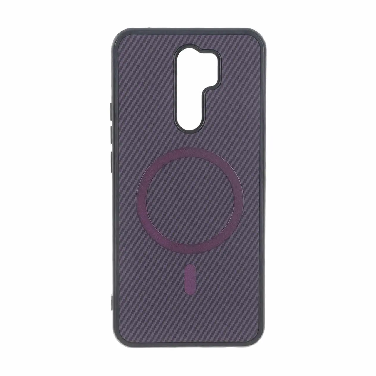 4620418 قاب هاشور MagSafe فلزی Xiaomi Redmi 9 / Redmi 9 Prime / Poco M2 - بنفش - تصویر 1