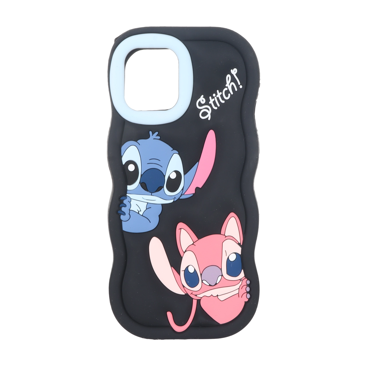 قاب سیلیکونی کنگره ای Stitch برجسته فانتزی Apple iPhone 11 Pro – مشکی