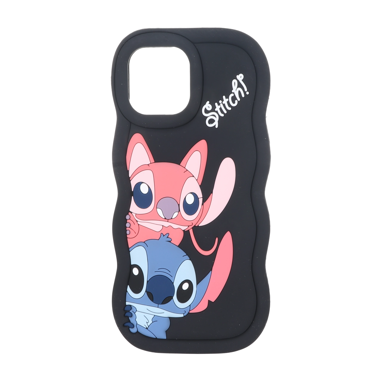قاب سیلیکونی کنگره ای Stitch برجسته فانتزی Apple iPhone 15 / iPhone 14 / iPhone 13 – آبی — تصویر ۳