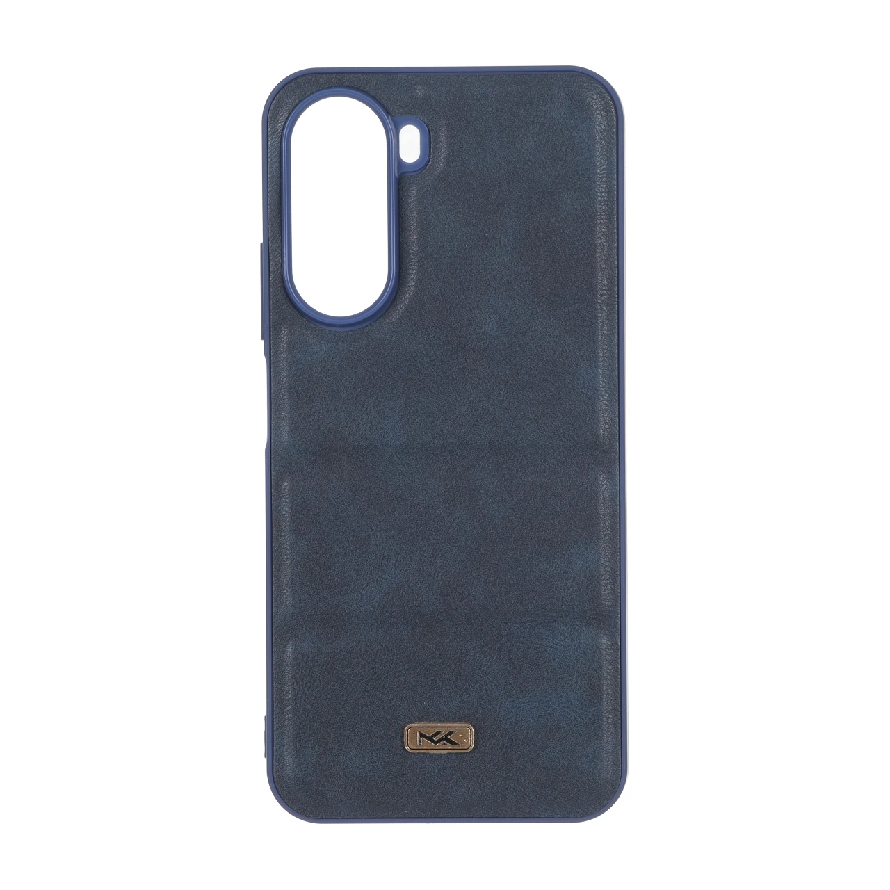 4626858 قاب پافر طرح چرم سه تکه لوگو فلزی Xiaomi Poco C81 / C81 Pro / C85X / Redmi A7 Pro - سرمه ای - تصویر 1