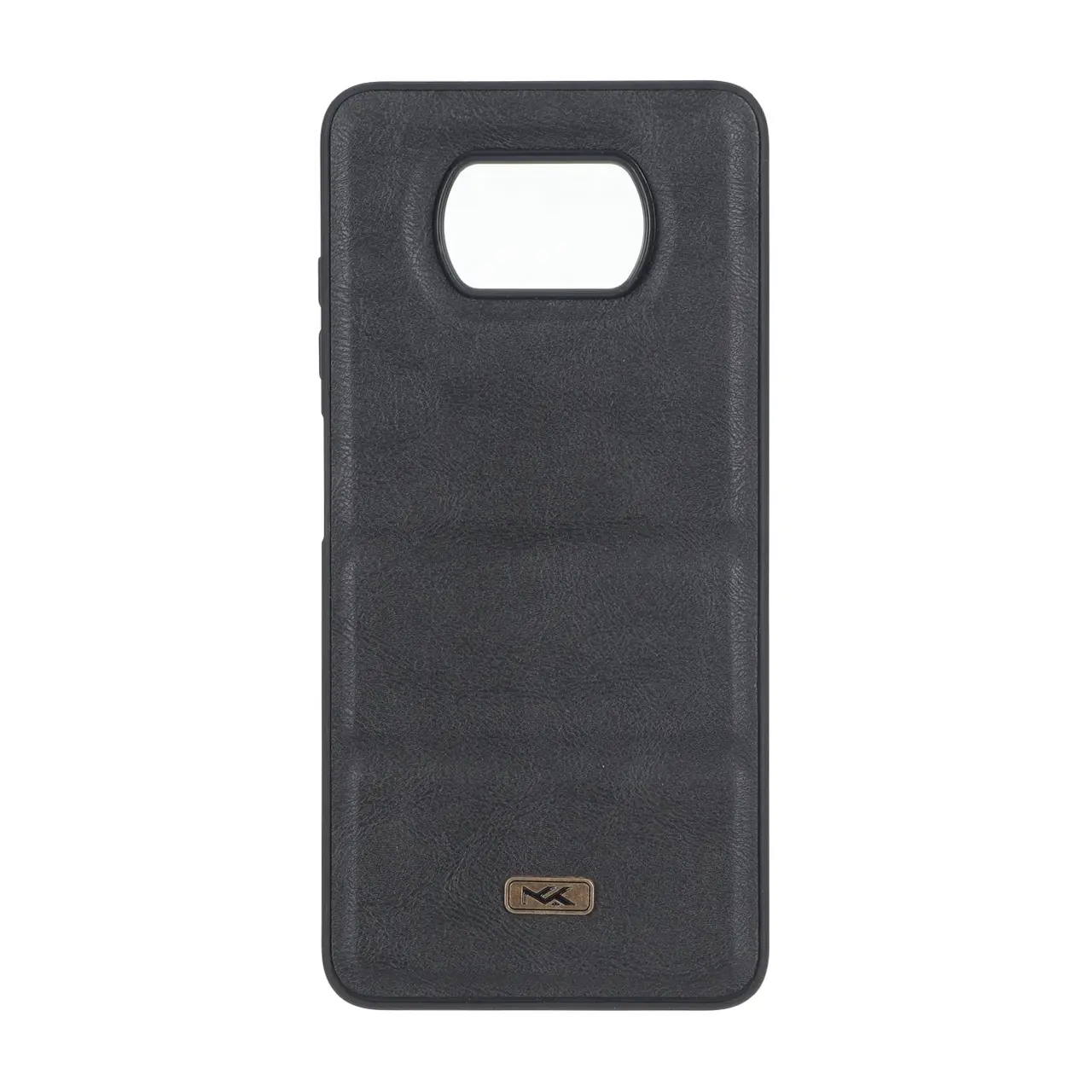 4626946 قاب پافر طرح چرم سه تکه لوگو فلزی Xiaomi Poco X3 / Poco X3 Pro / Poco X3 NFC - مشکی - تصویر 1