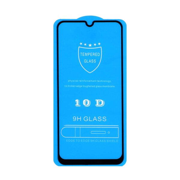 محافظ صفحه نمایش شیشه ای Samsung A20 / A30 / A30S / A50 / A50S / M10S / M21 / M21S / M30 / M30S / M31 / Redmi Note 7 / Note 7 pro / Note 7s / Honor 9a / Y6p - Full Cover 10D (بدون پک) - مشکی