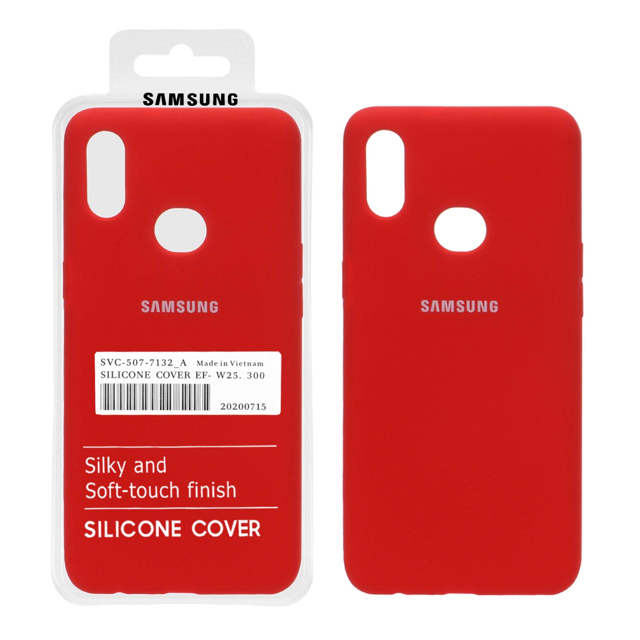 قاب سیلیکونی پاک کنی اورجینال درجه یک Samsung A10S - قرمز (پک دار) - اسپه کالا قاب سیلیکونی پاک کنی اورجینال درجه یک Samsung A10S - قرمز (پک دار) - تصویر 1