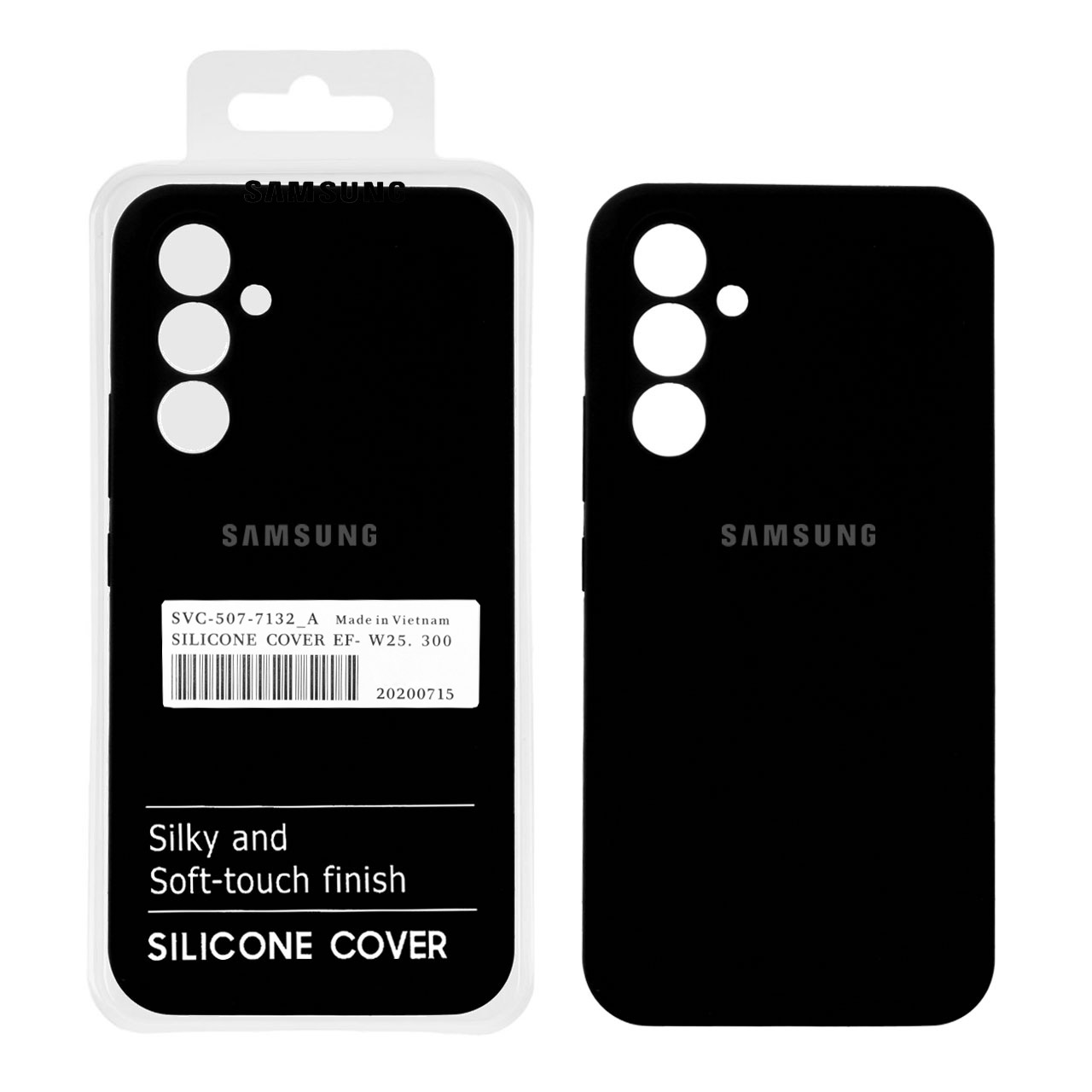 قاب سیلیکونی پاک کنی اورجینال درجه یک Samsung Galaxy A54 - مشکی (پک دار) - اسپه کالا قاب سیلیکونی پاک کنی اورجینال درجه یک Samsung Galaxy A54 - مشکی (پک دار) - تصویر 1