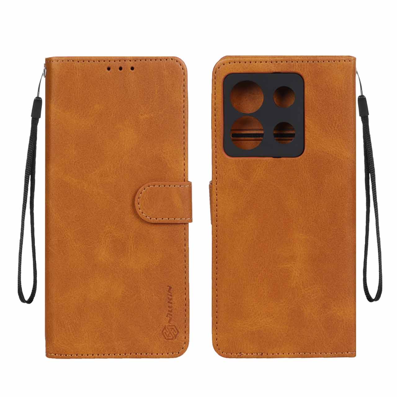 1120980 کیف موبایل مگنتی Nillkin مدل Xiaomi Redmi Note 13 Pro 5G / Poco X6 - عسلی - تصویر 1