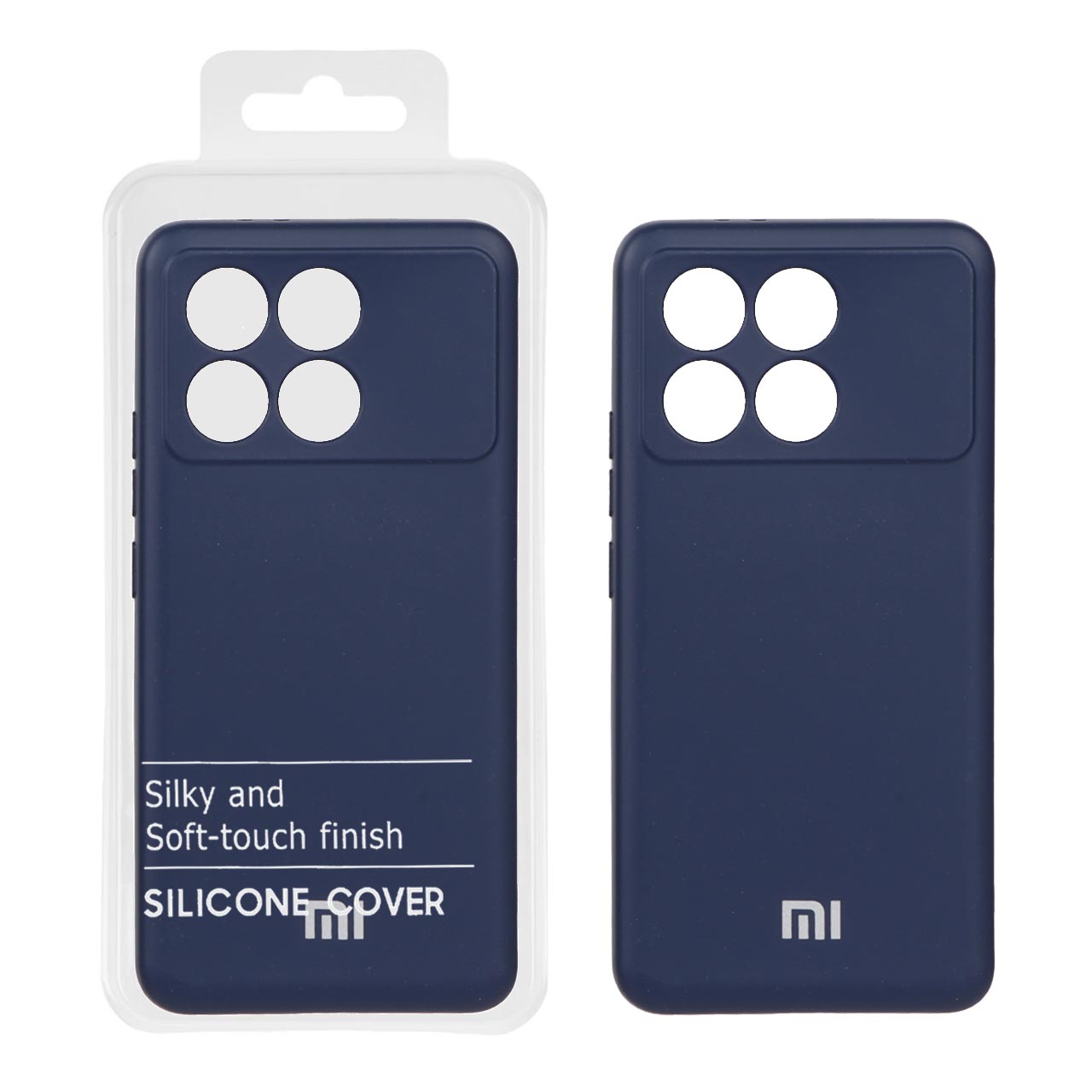 1149816 قاب نیو سیلیکون محافظ لنزدار RFF مدل Xiaomi Poco F6 Pro - سرمه ای (پک دار) - تصویر 1
