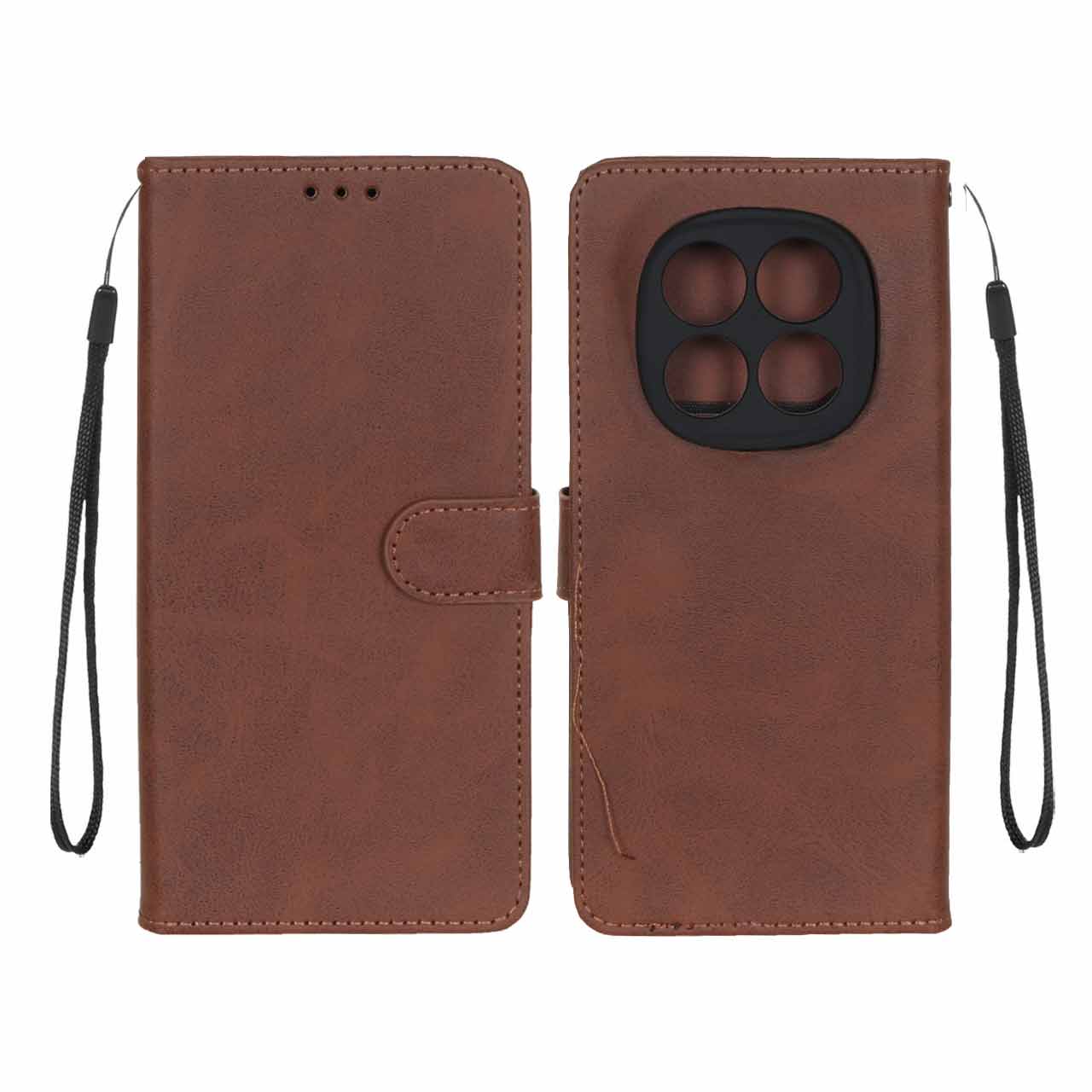1380872 کیف موبایل مگنتی درجه یک MNC مدل Xiaomi Redmi Note 14 Pro 4G - قهوه ای - تصویر 1