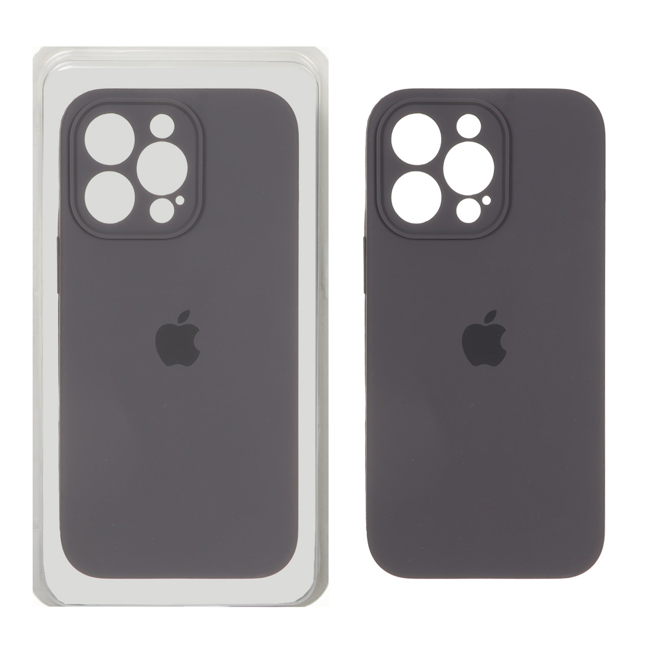 1382278 قاب سیلیکونی پاک کنی محافظ لنزدار اورجینال Apple iPhone 13 Pro - ذغالی (پک اصلی) - تصویر 1