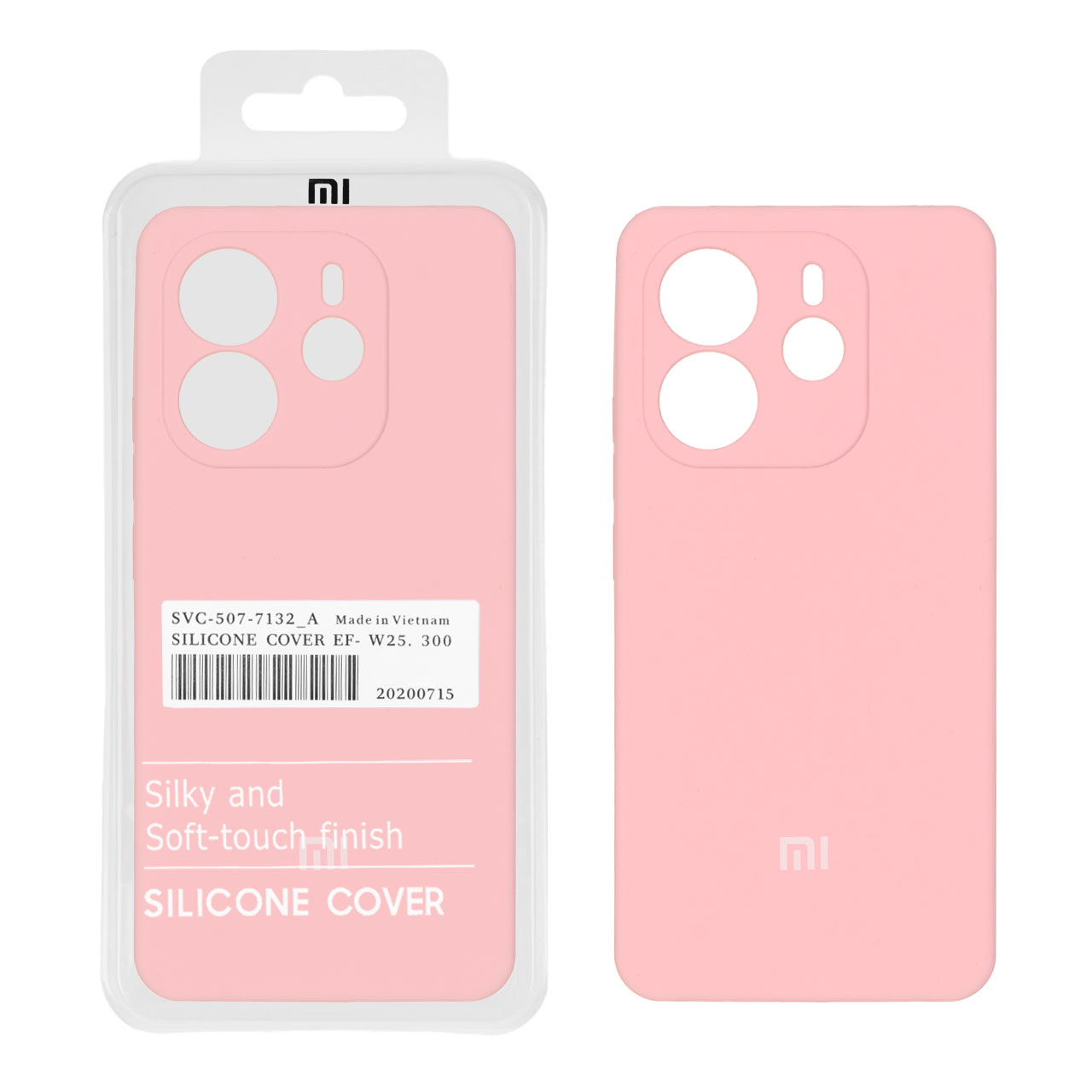 1499890 قاب سیلیکونی پاک کنی اورجینال درجه یک Xiaomi Redmi Note 14 4G - گلبهی (پک دار) - تصویر 1