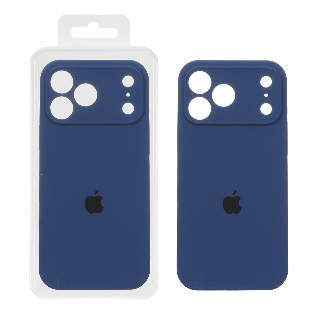 1577396 قاب سیلیکونی پاک کنی محافظ لنزدار اورجینال Apple iPhone 17 Pro Max - سرمه ای (پک اصلی) - تصویر 1