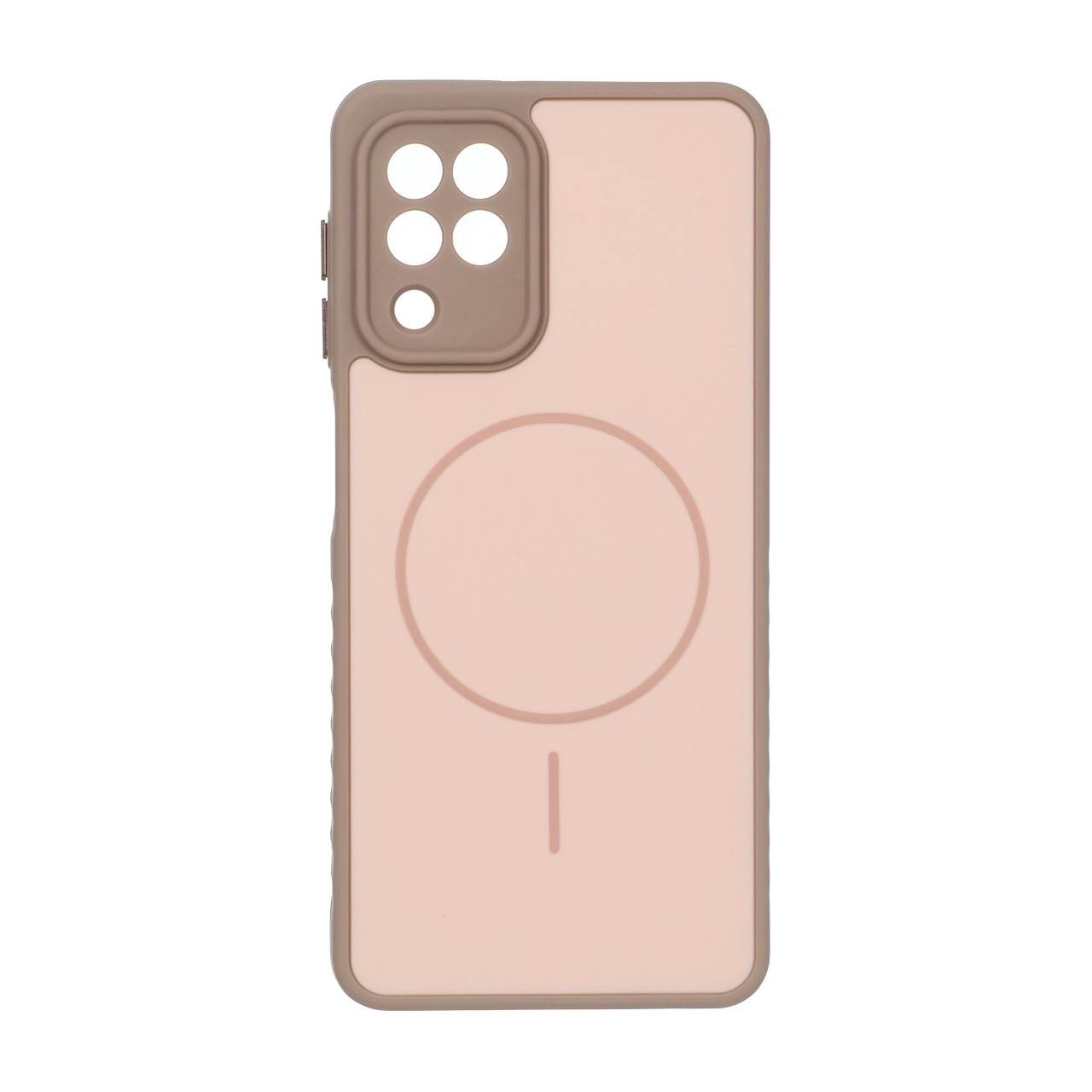 1694414 قاب Soft طرح مگ سیف محافظ لنزدار Samsung Galaxy A22 4G / M22 / M32 4G / F22 - نسکافه ای - تصویر 1