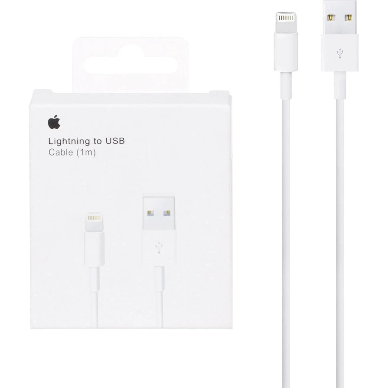 4592466 کابل شارژ آیفون مدل A1480 MUQW3ZM/A - سفید - MMX (اصل چین) - تصویر 1