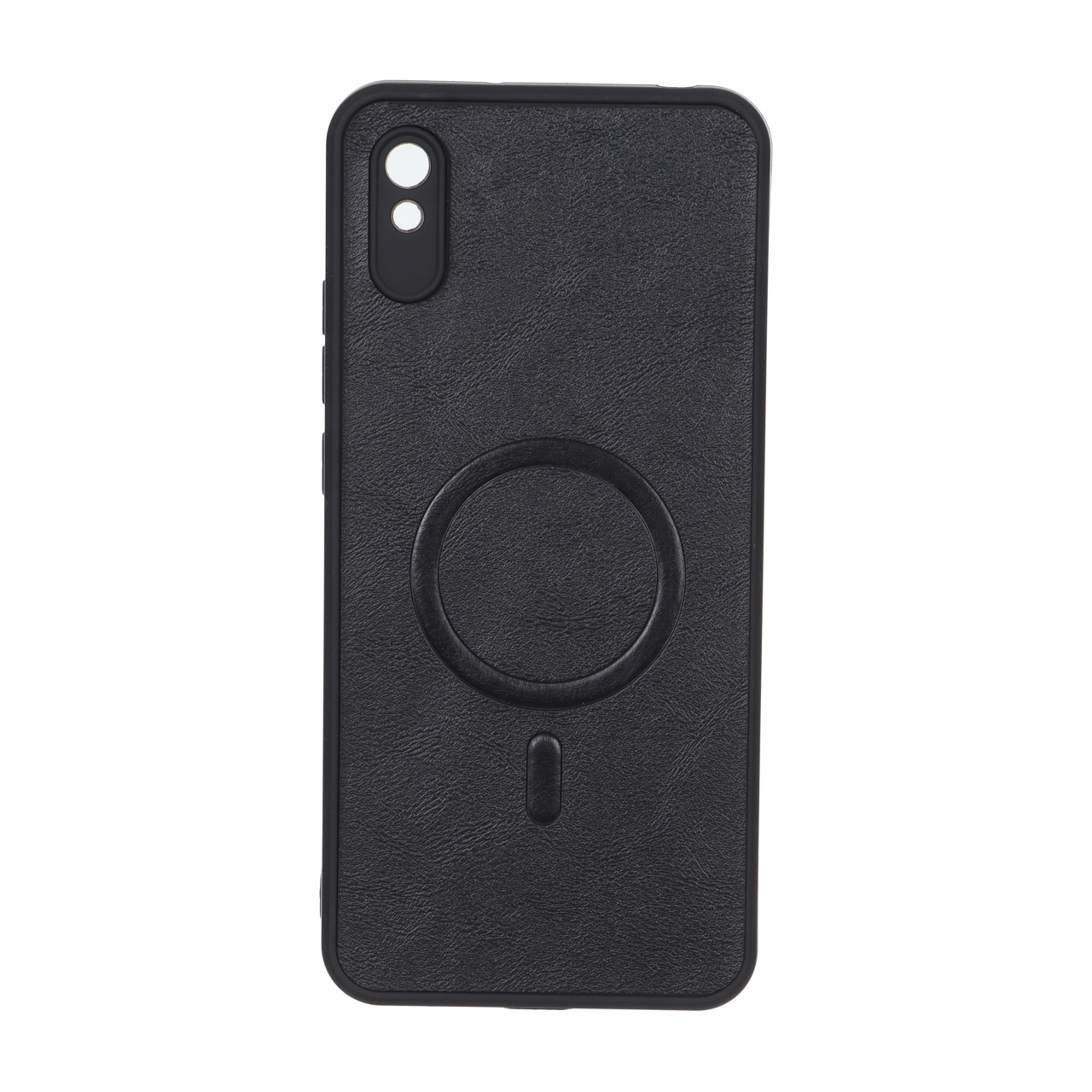 4593200 قاب چرمی طرح مگ سیف محافظ لنزدار Xiaomi Redmi 9A / Redmi 9A Sport / Redmi 9AT - مشکی - تصویر 1