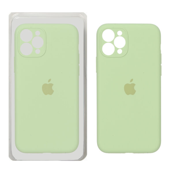 قاب سیلیکونی پاک کنی محافظ لنزدار اورجینال Apple iPhone 11 Pro - سبز روشن (پک اصلی)