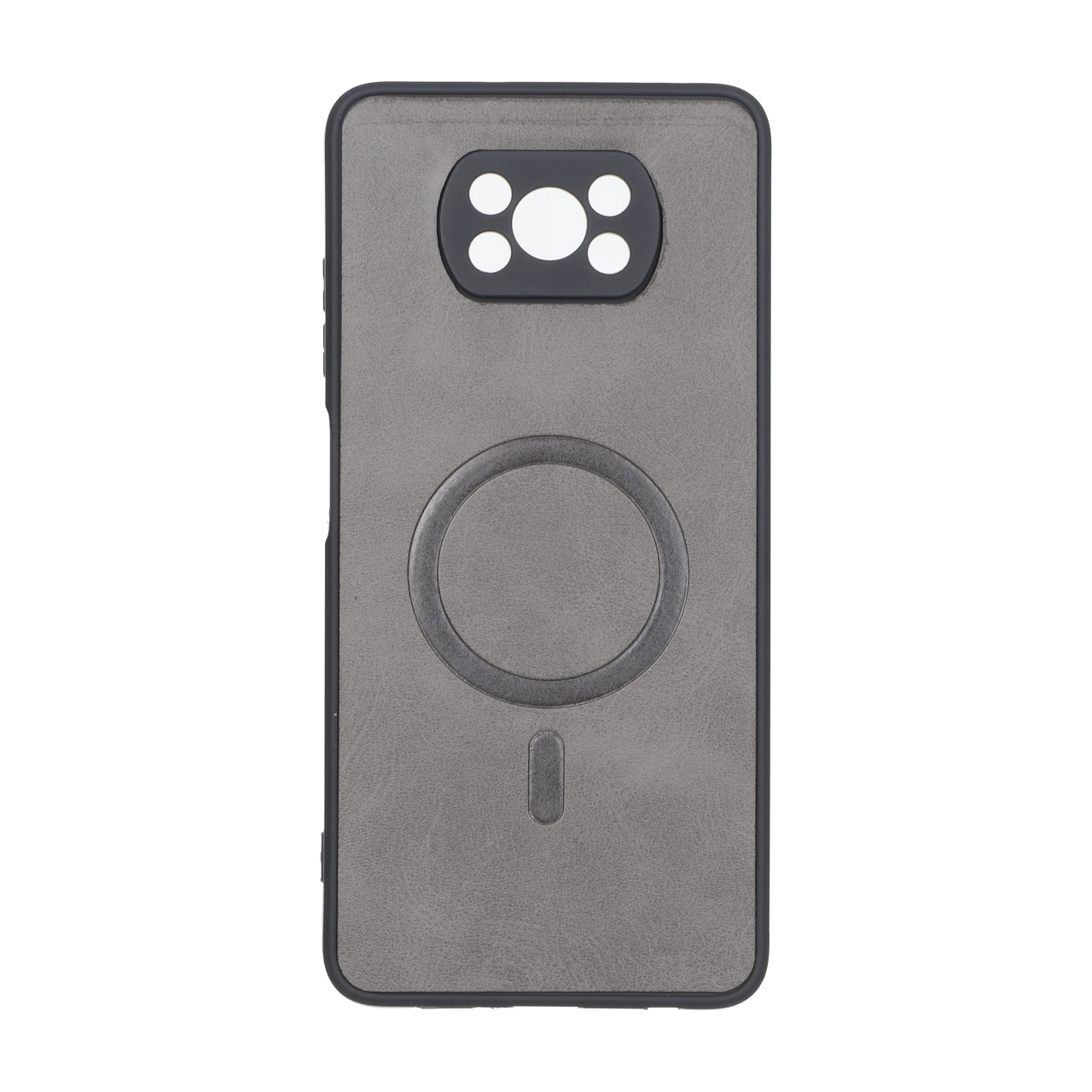 4609214 قاب چرمی طرح مگ سیف محافظ لنزدار Xiaomi Poco X3 / Poco X3 Pro / Poco X3 NFC - خاکستری - تصویر 1