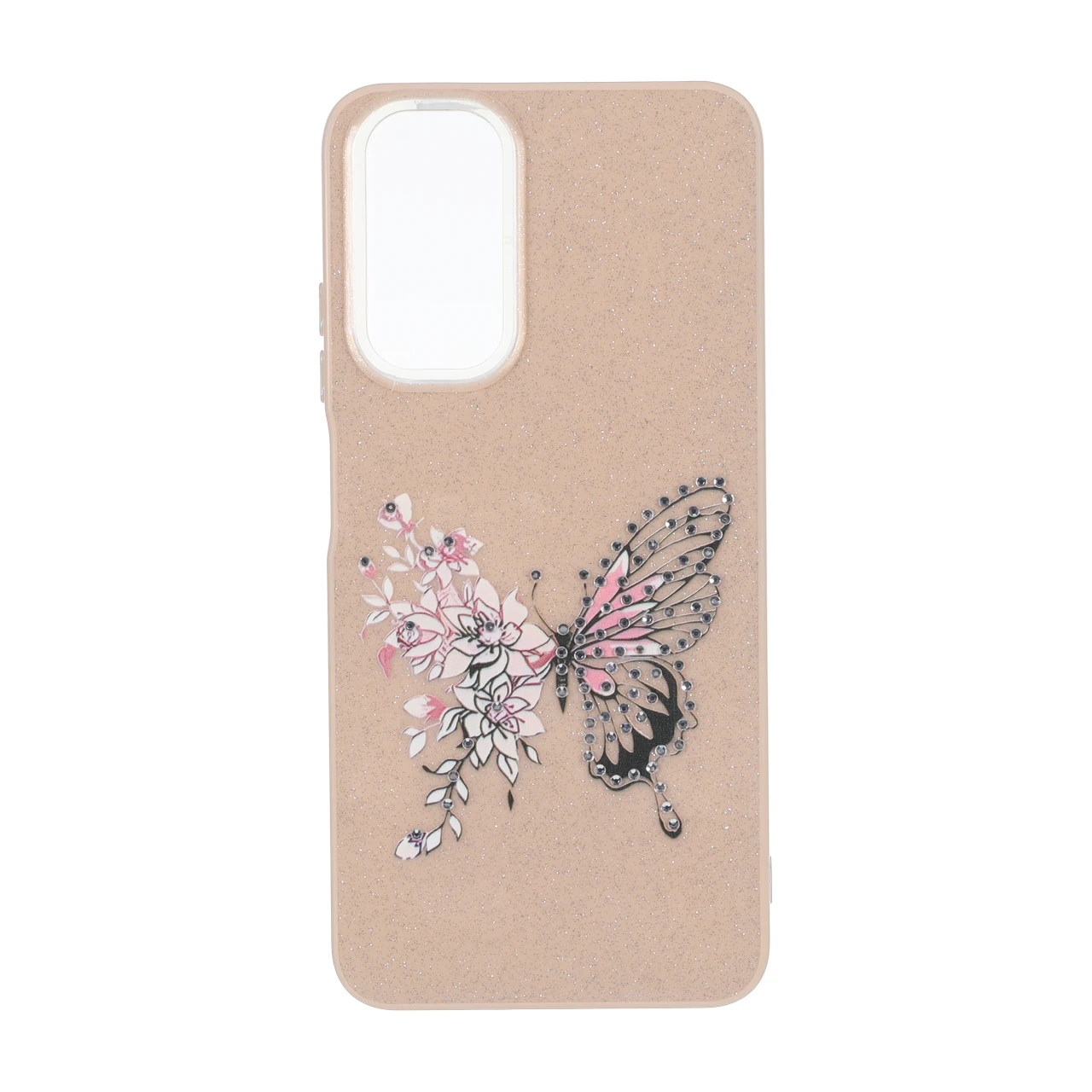 4629168 قاب اکلیلی ButterFly نگین دار Xiaomi Redmi Note 12S / Xiaomi Redmi Note 11 4G / Redmi Note 11S - نسکافه ای - تصویر 1