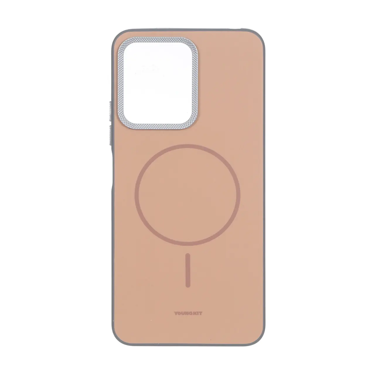 4635648 قاب Youngkit طرح مگ سیف دور لنز کربن Xiaomi Redmi Note 12 4G - قهوه ای - تصویر 1